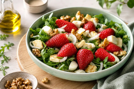 Toasted Halloumi & Strawberry Salad