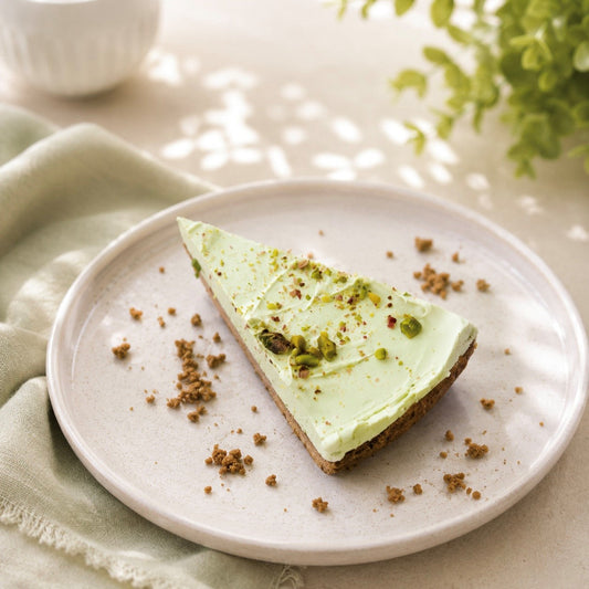 Keto Pistachio No-Bake Cheesecake